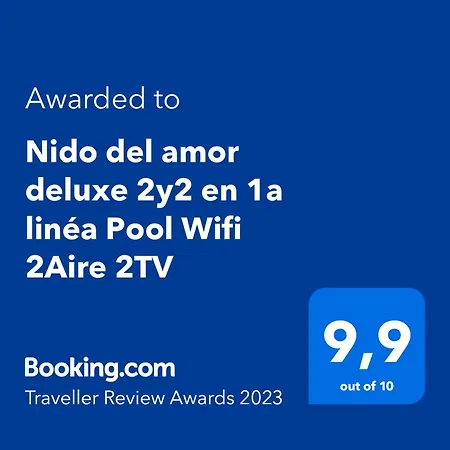 Nido Del Deluxe 1a Linea Terraza Indoorpool Wifi Aire Netflix 10 Metros A Cala Del Pino Apartment